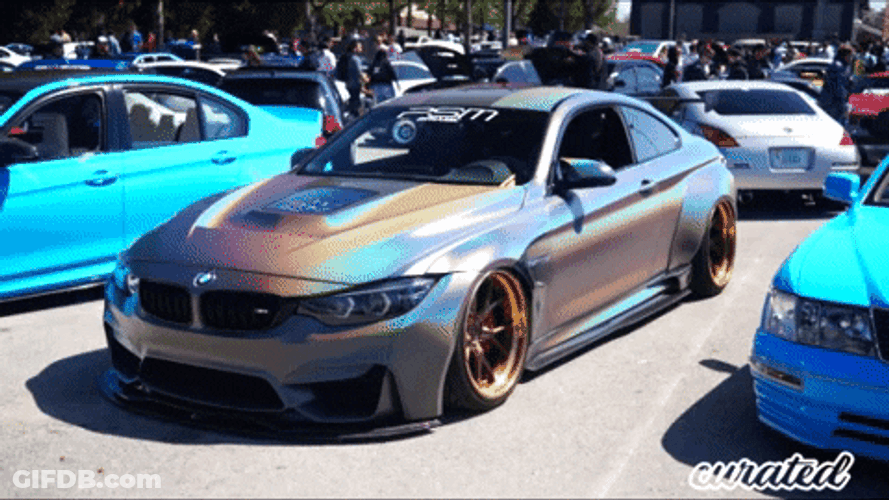 Chromatic Bmw Car Display GIF