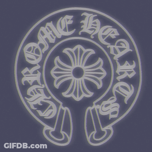 Chrome Hearts Logo With Flower GIF