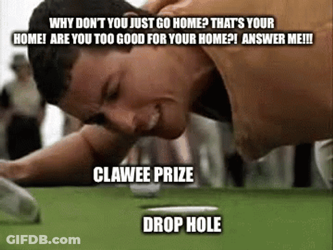 Chubbs Happy Gilmore Drop Hole GIF