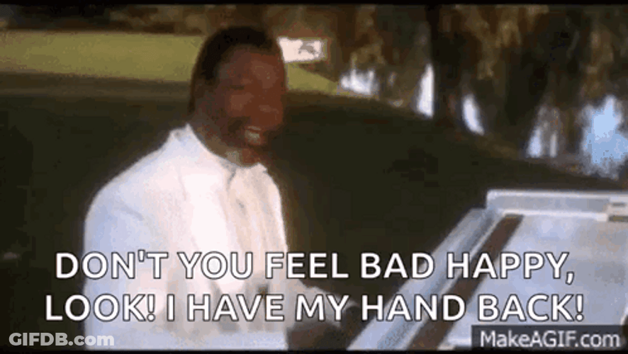 Chubbs Happy Gilmore I Have My Hand Back GIF