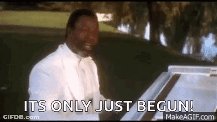 Chubbs Happy Gilmore Its Only Just Begun GIF