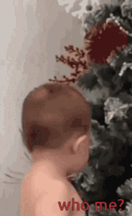 Chubby Baby Who Me GIF
