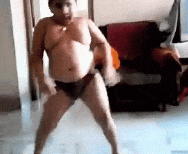 Chubby Boy Just Dance Happily GIF
