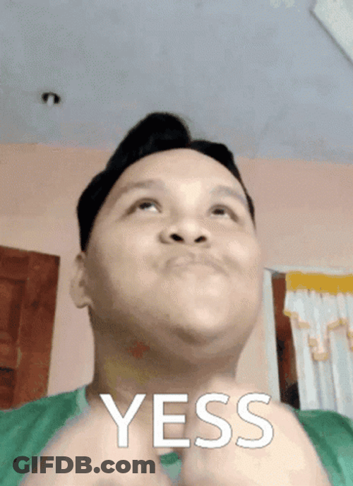 Chubby Boy Yessss While Looking Up GIF