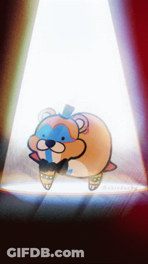 Chubby Freddy Spotlight Security Breach GIF