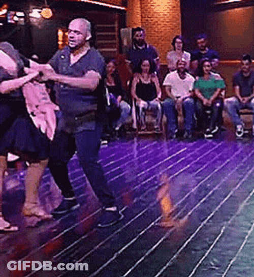 Chubby Mexican Couple Dancing GIF