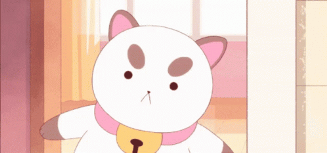 Chubby Puppycat Surprised Reaction Bee And Puppycat GIF