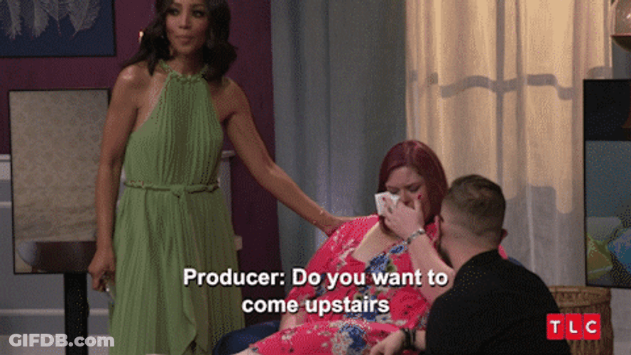 Chubby Woman Meltdown Lost Appetite GIF