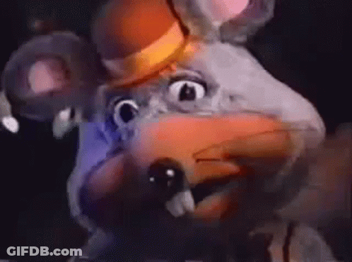 Chuck E Cheese In Top Hat Holding Microphone GIF