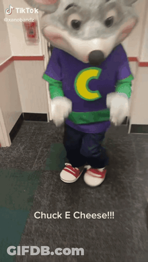 Chuck E Cheese Right Foot Creep GIF