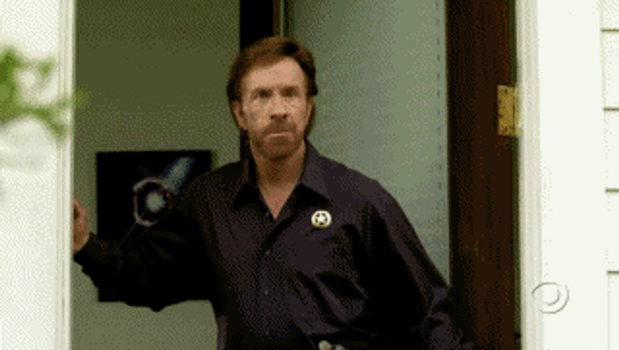Chuck Norris Flying Kick To Anime Meme GIF