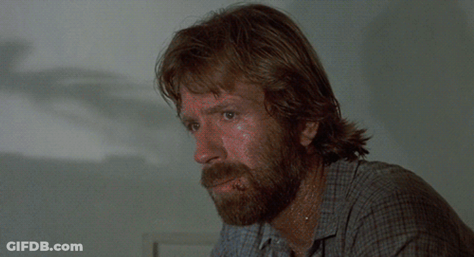 Chuck Norris Running Amuck Kicking Out Tv GIF