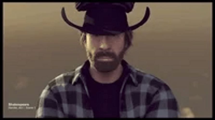 Chuck Norris Thumbs Up Epic Air Split Stunt GIF
