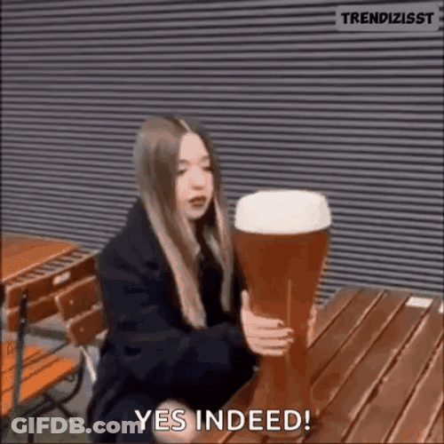 Chugging Beer As If Taking A Bath GIF