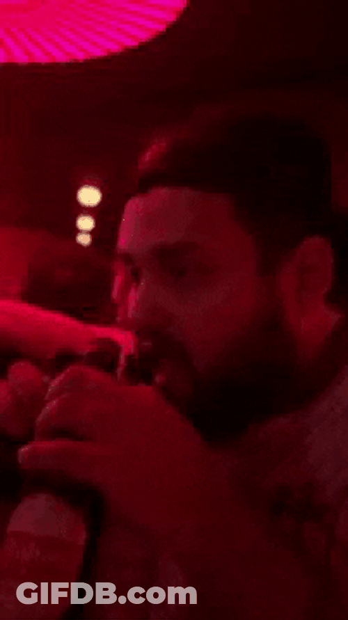 Chugging Beer At The Bar GIF
