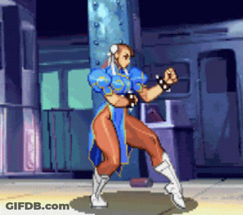 Chun Li Dancing GIF