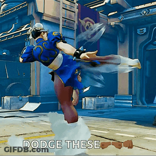 Chun Li Dodge These GIF