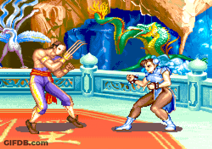 Chun Li Fight Scene GIF