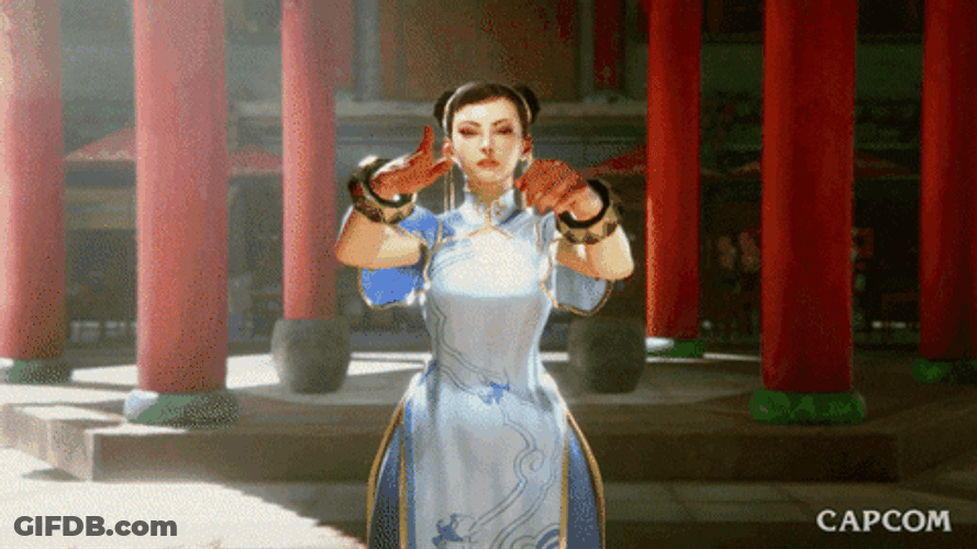 Chun Li Hand Gesture GIF