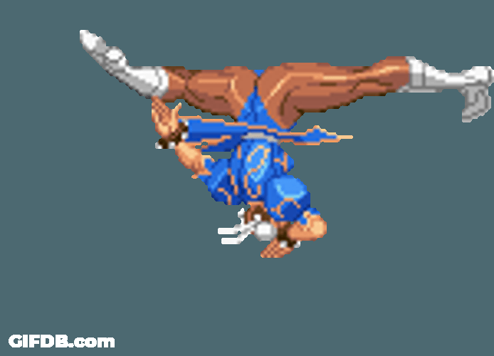Chun Li Head Spin GIF