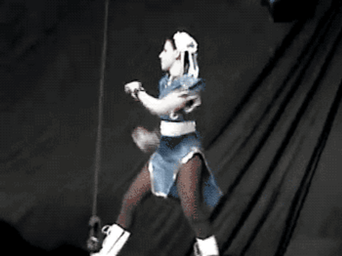 Chun Li Kicking GIF