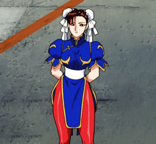 Chun Li Waving Hand GIF