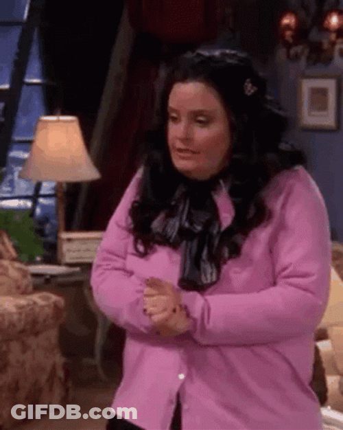 Chunky Lady In Denial GIF