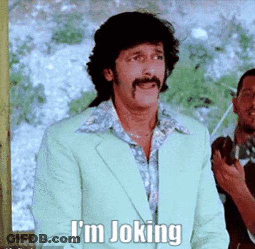 Chunky Panday Just Kidding While Singing GIF