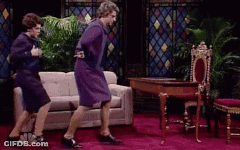 Church Lady Dana Carvey Dancing GIF