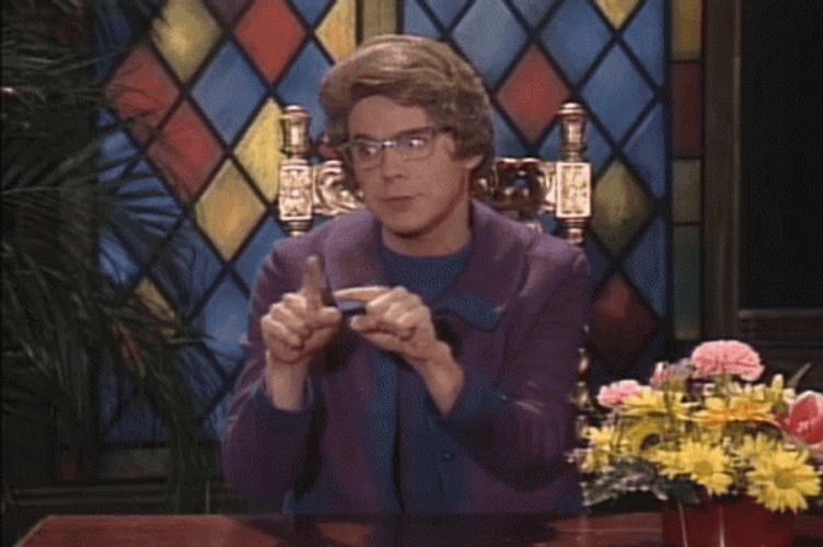 Church Lady Dana Carvey Shame GIF