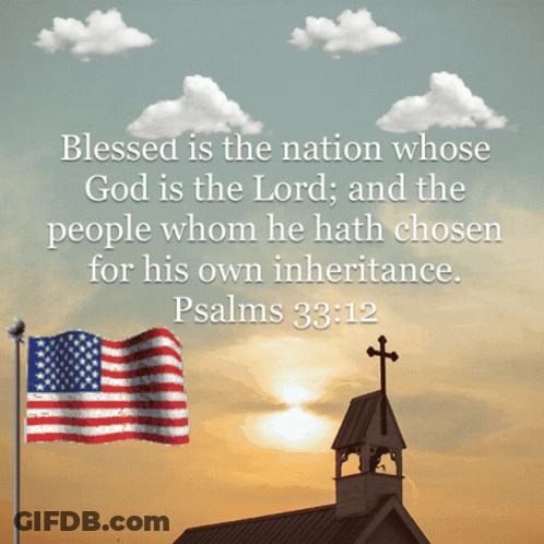 Church With Psalms 33:12 GIF