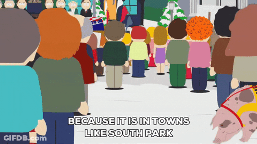 Cia Sniffing Dog South Park GIF