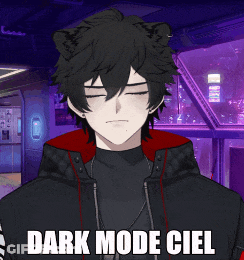 Cielwave Dark Mode Cielwave Black Hair GIF