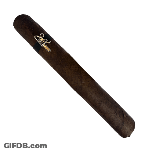 Cigar With Black Band Saying Espirit GIF