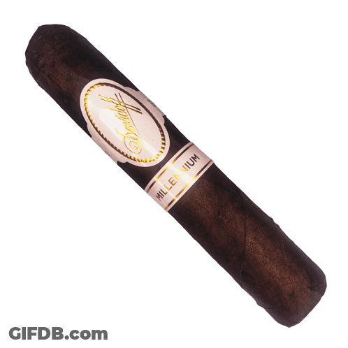 Cigar With Millennium Label GIF