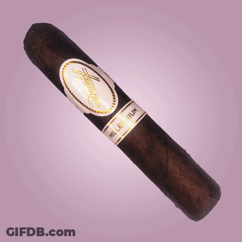 Cigar With Millennium Label GIF
