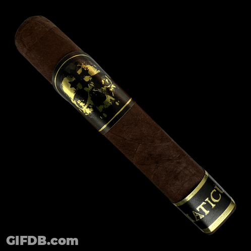 Cigar With Viatic Label GIF