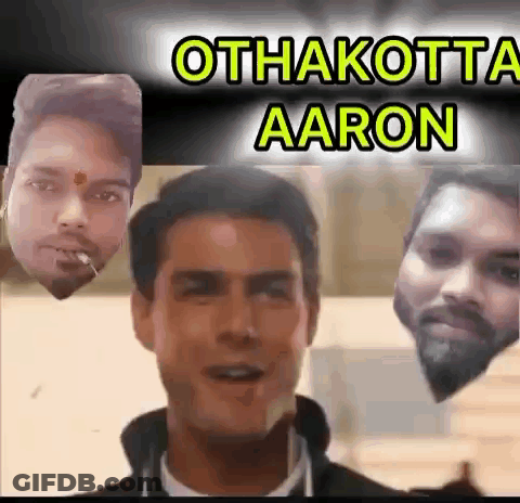 Cigarette Man Surrounded By Men's Faces Aaron GIF