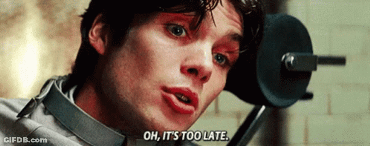 Cillian Murphy Oh Its Too Late GIF