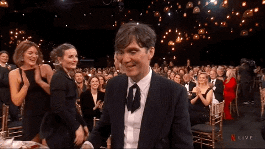 Cillian Murphy Shakes Hand GIF