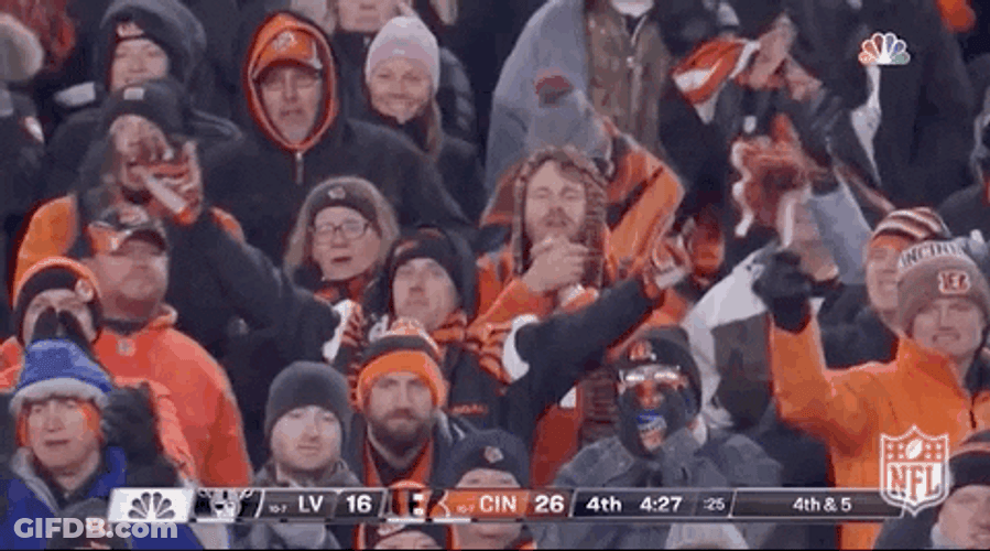 Cincinnati Bengals Football Fans Who Dey Chant GIF