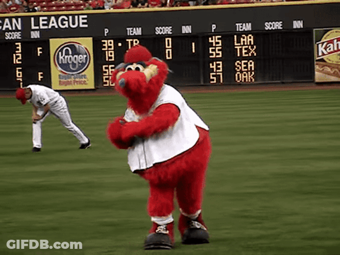 Cincinnati Reds Gapper Dancing GIF