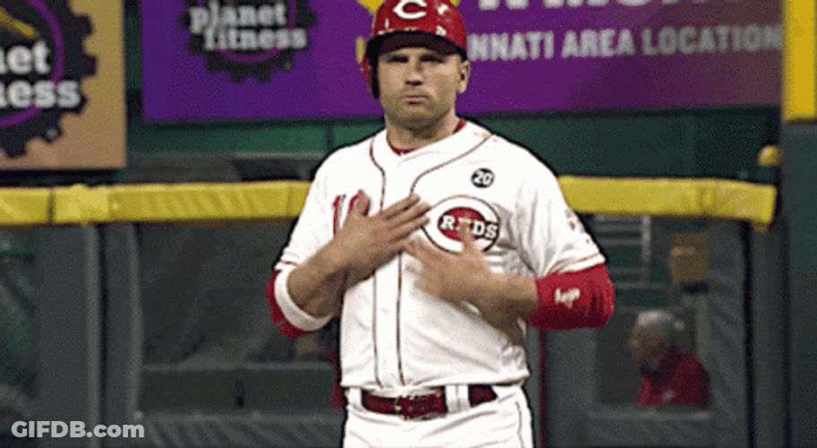 Cincinnati Reds Joey Votto Hand Signals GIF