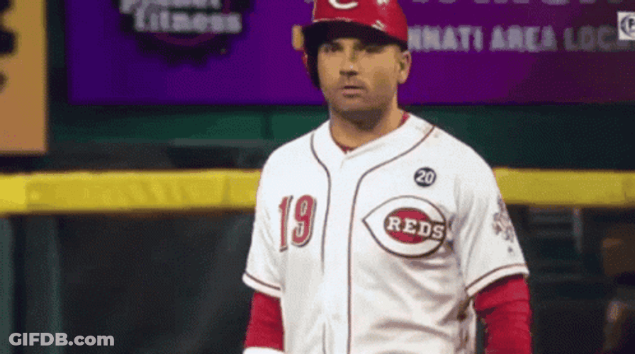 Cincinnati Reds Joey Votto Hands Up GIF
