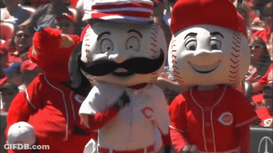 Cincinnati Reds Mascots Parade GIF
