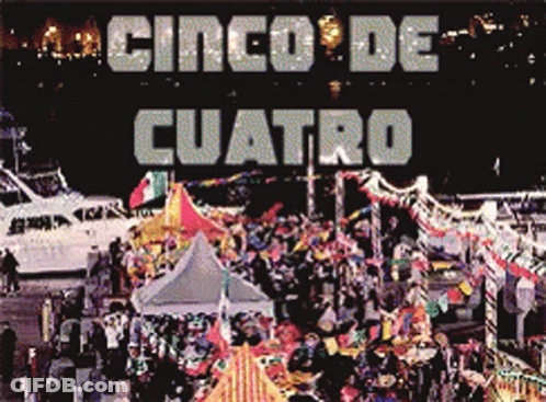 Cinco De Cuatro Carnival Scene Poster GIF