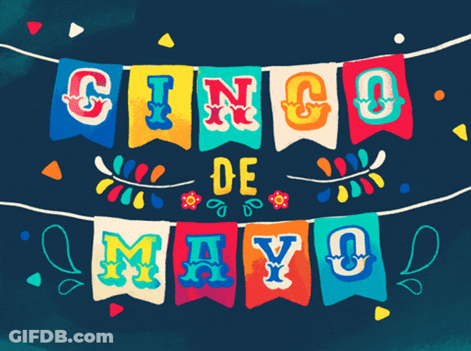 Cinco De Mayo Fiesta Buntings Art GIF
