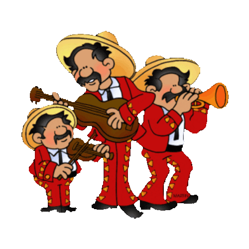Cinco De Mayo Mariachi Cartoon Sticker GIF