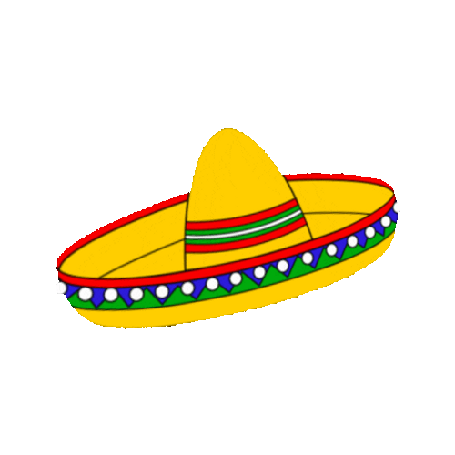 Cinco De Mayo Mexican Hat Sticker GIF