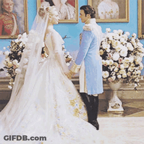 Cinderella And Prince Marriage GIF